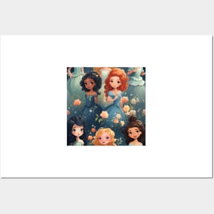 Princesses Pattern 5 Posters and Art